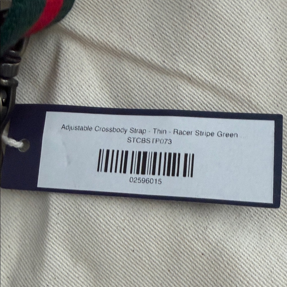 NWT’s Parker Thatch Green and Red striped Shoulder Strap - Picture 2 of 2